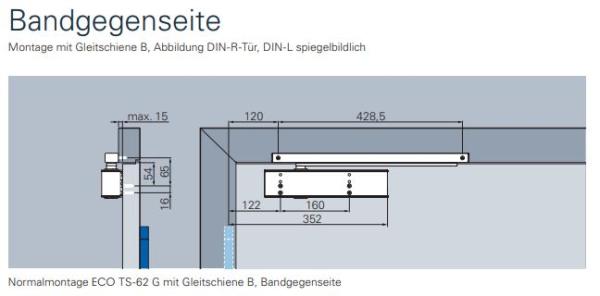 ECO Gleitschienenschließer TS 62 – EN 2-5